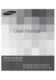 Samsung SMX C 24 manual. Camera Instructions.